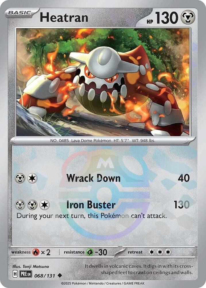 Heatran Reverse Master Pokeball 068/131
