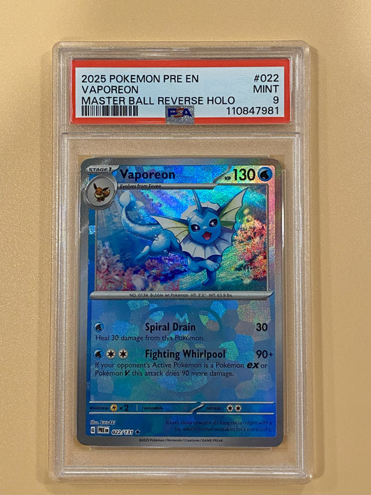 Vaporeon 022/131 PSA 9
